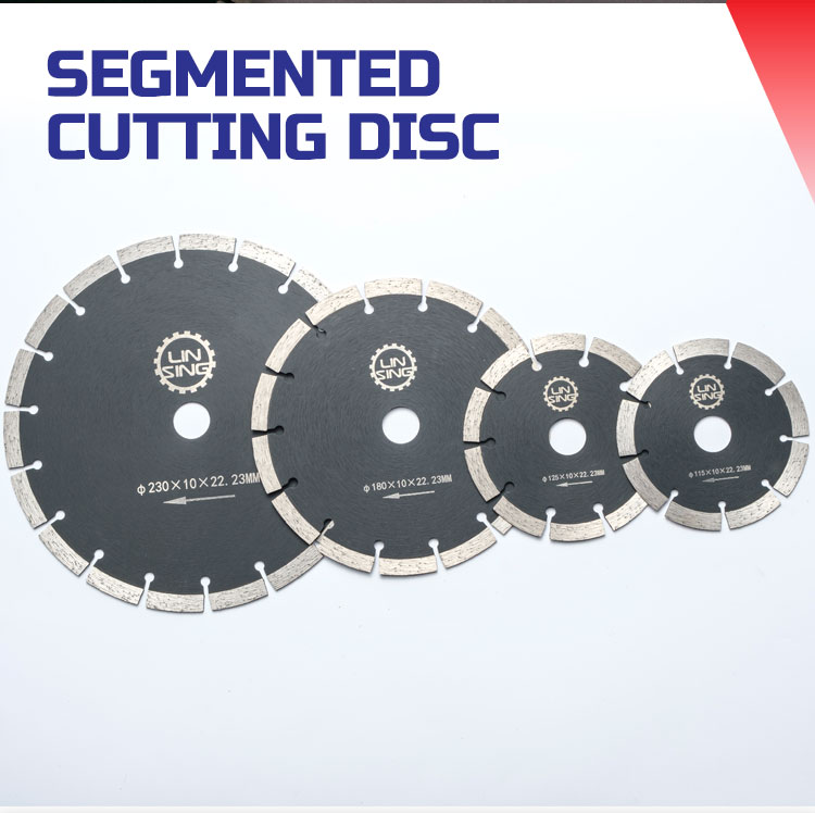 Segmented cutting saw blades