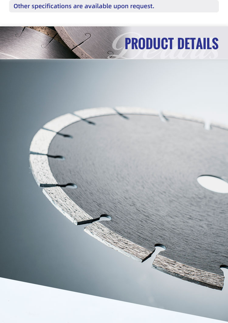 Segmented cutting diamond blade