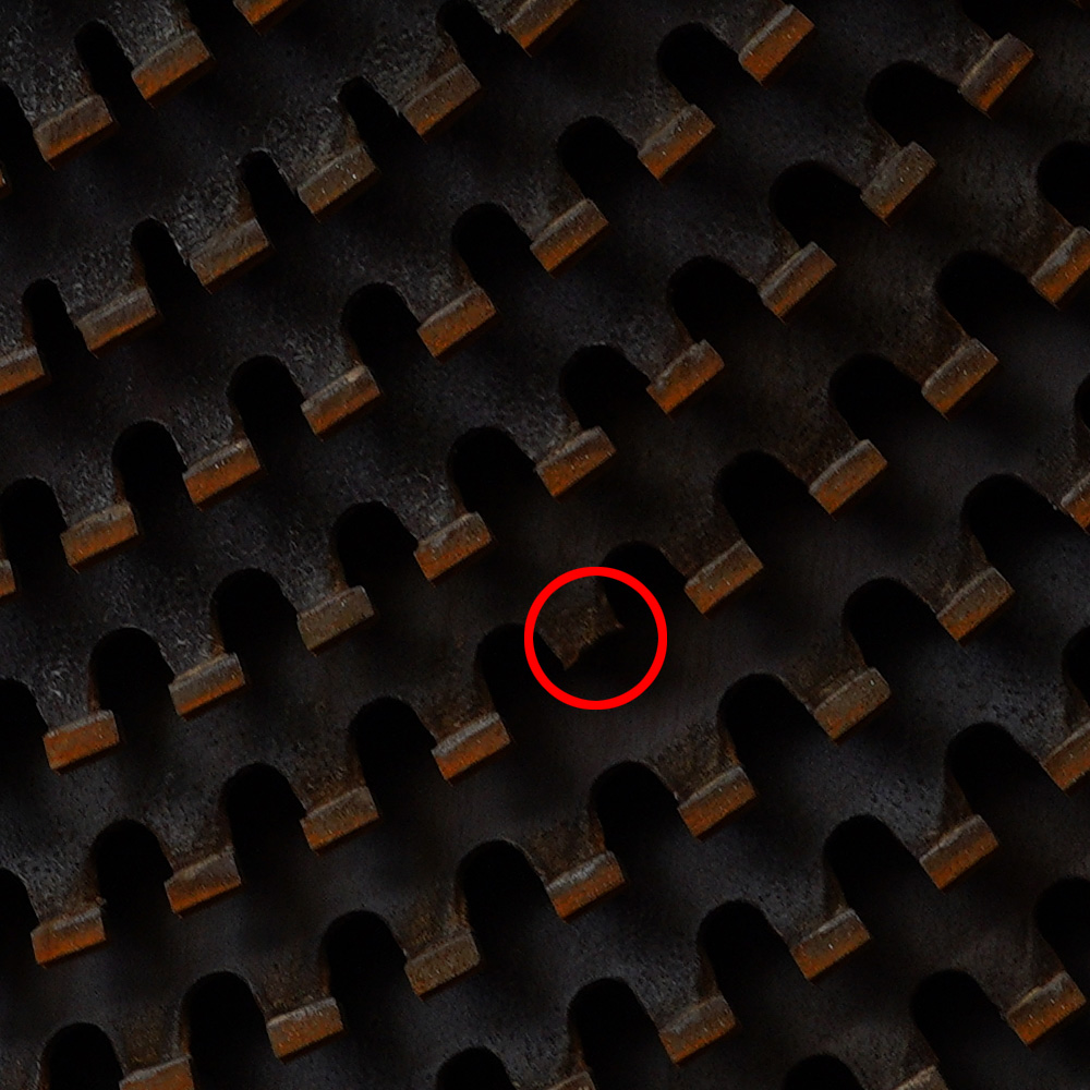 The drop of the segment