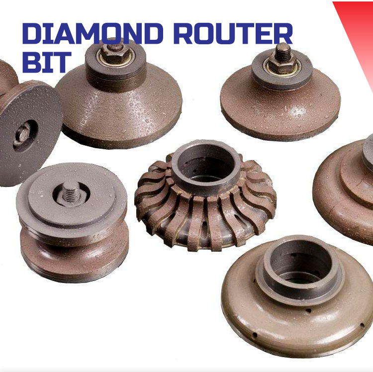 Diamond profiling router bit