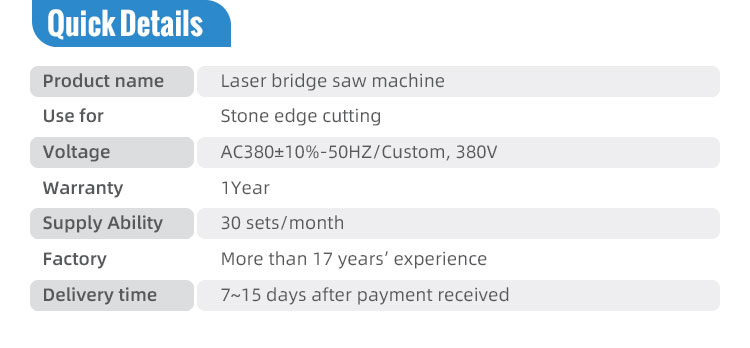  infrared cutting machine for stone edge