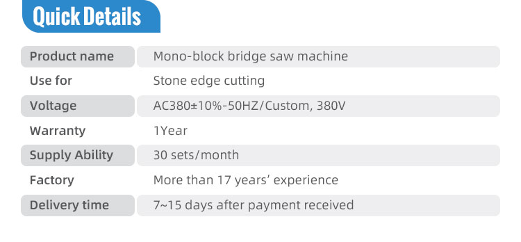 Mono block machine