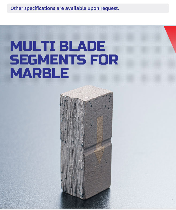 segments for marble block cutting
