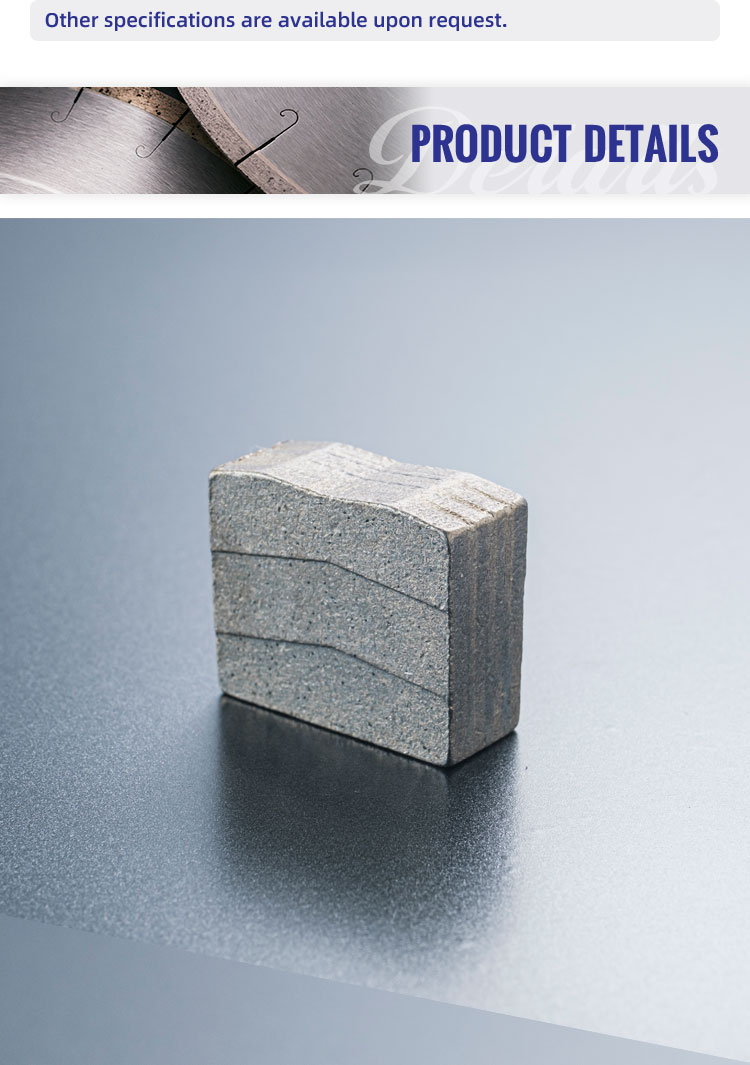 sandstone block cutting segment
