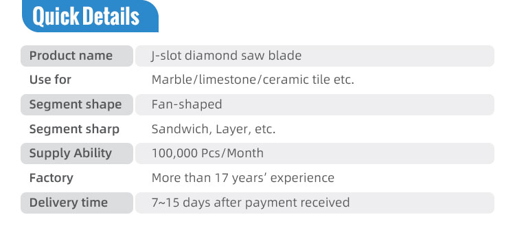 Fish Hook Diamond Saw Blade