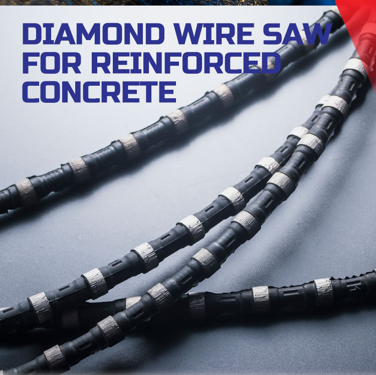 Diamond wire saw for reinforce  concrete