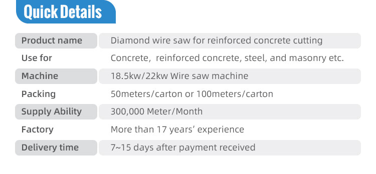 concrete cutting wire saw