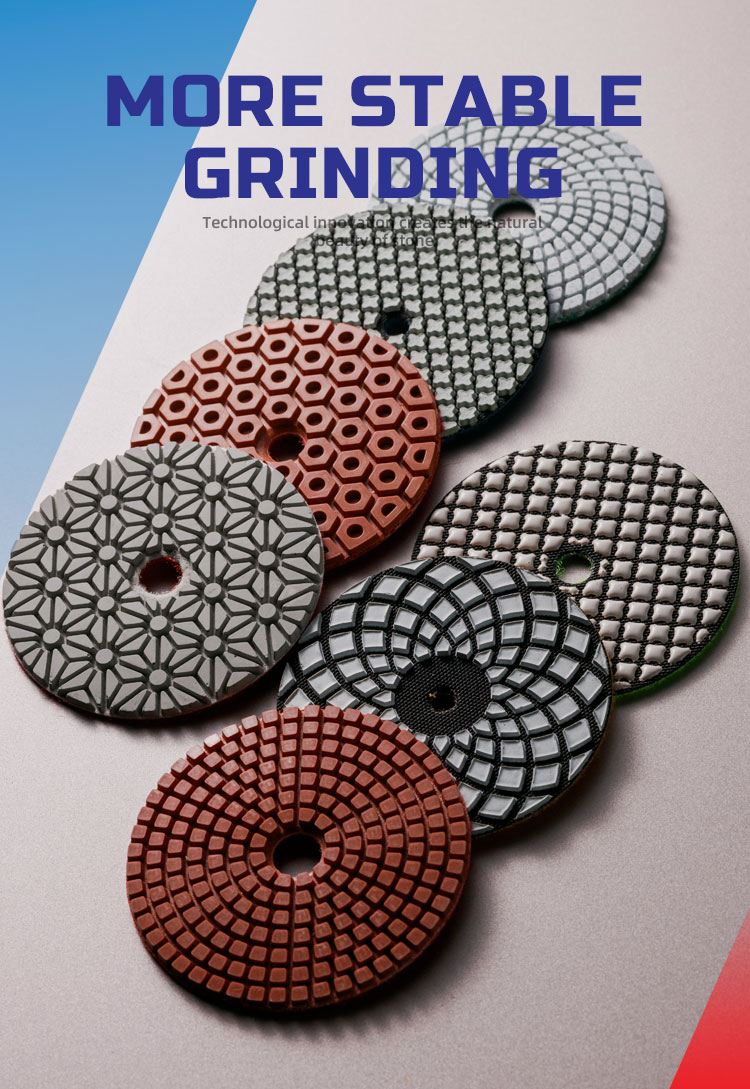 flexible polishing pad for wet use