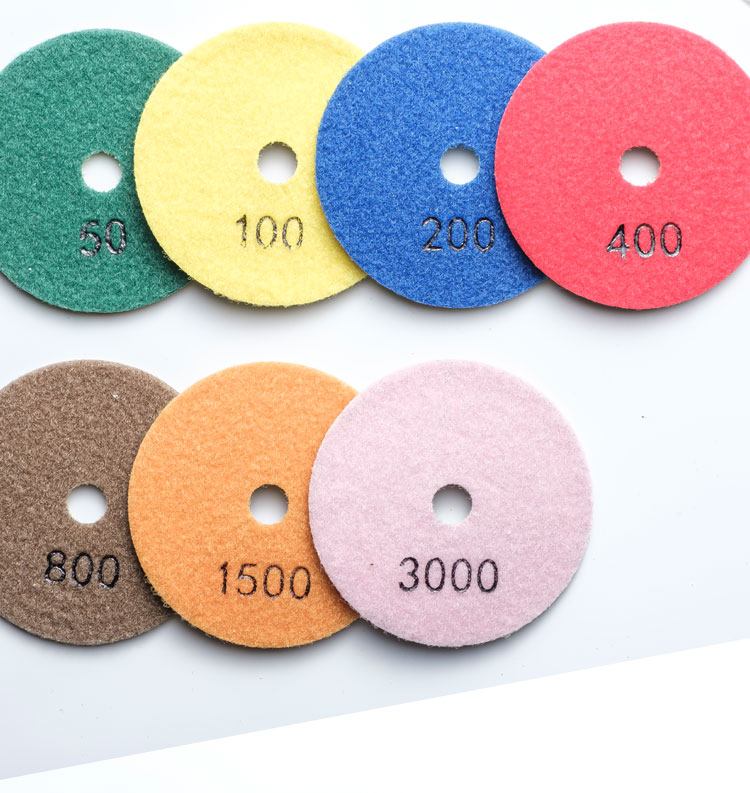 resin polishing pad for wet use