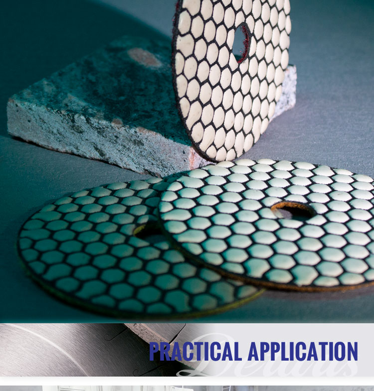 3 step polishing pad for stone