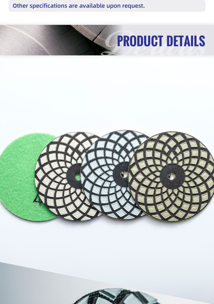 4-step-4 step resin polishing pad