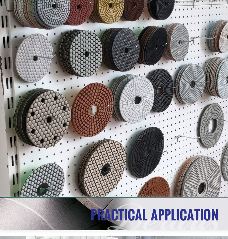 flexible polishing pads for stone