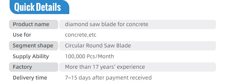concrete saw blade