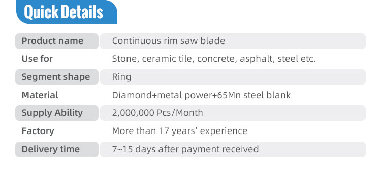 continuous saw blade