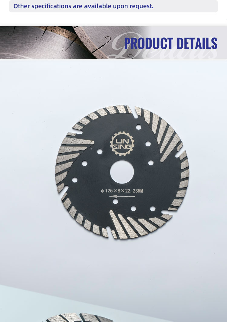 turbo type protection teeth circular saw blade