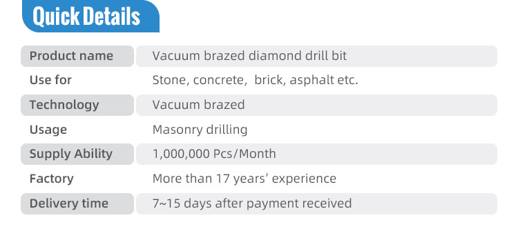 Vacuum brazed drilling tools